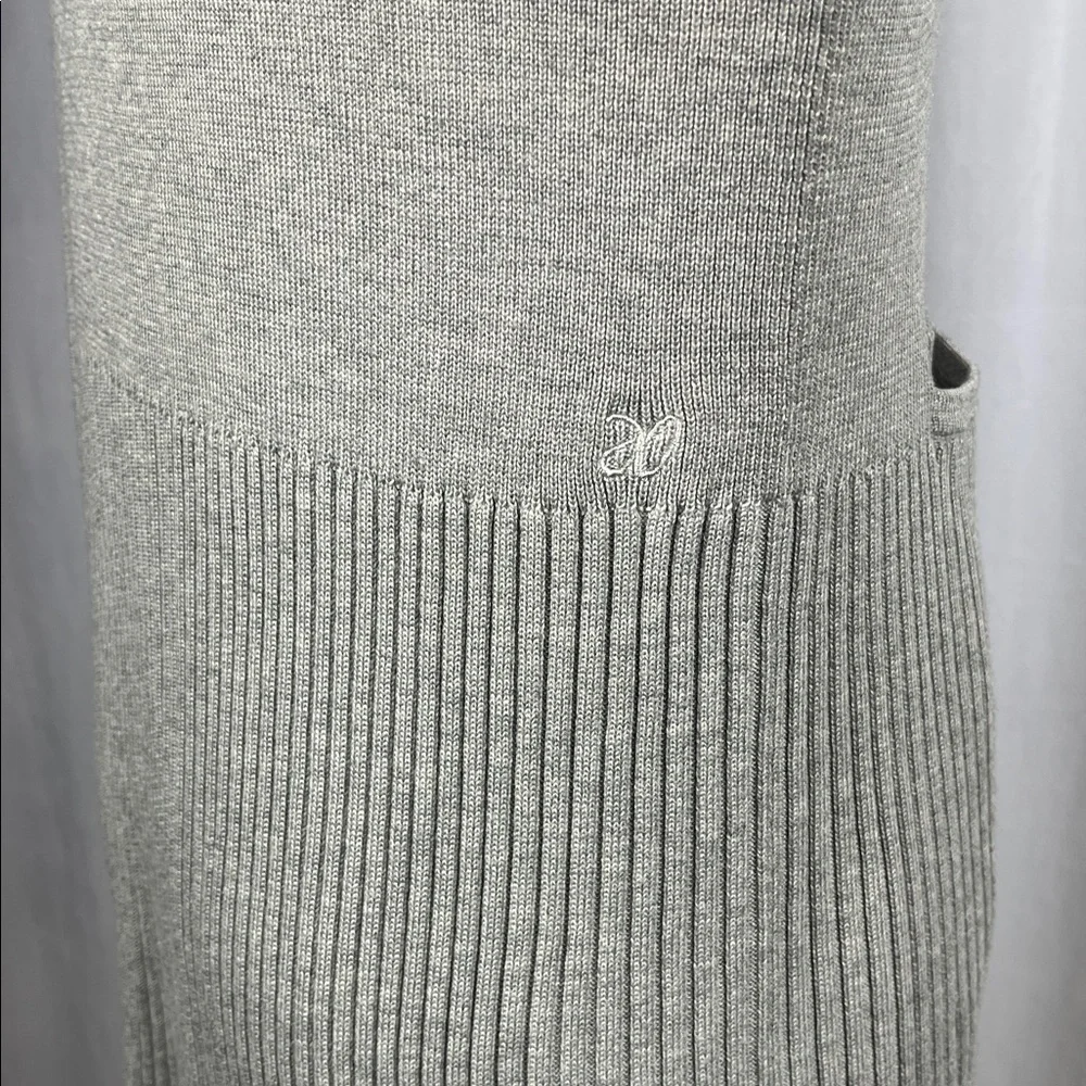 ADAY All Weather Cardigan‎ in Ribbed Pepper Gray.